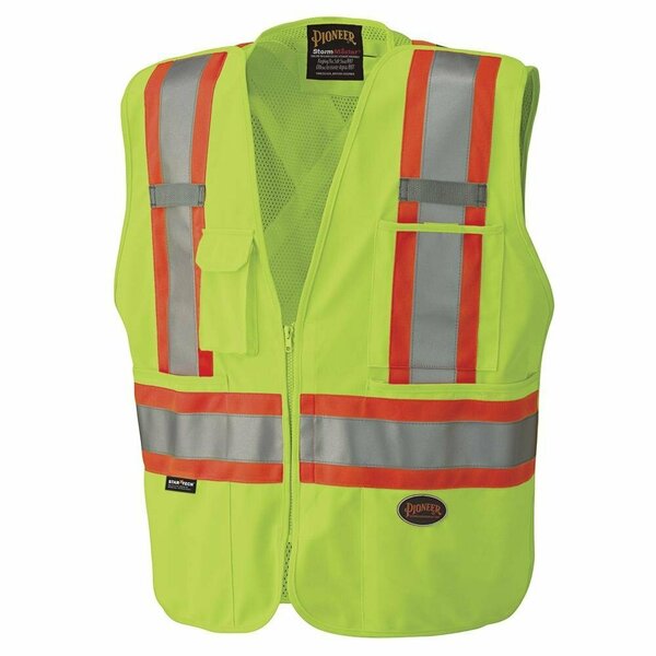 Pioneer Break Away Zip Vest, Green, 3XL V1021260U-3XL